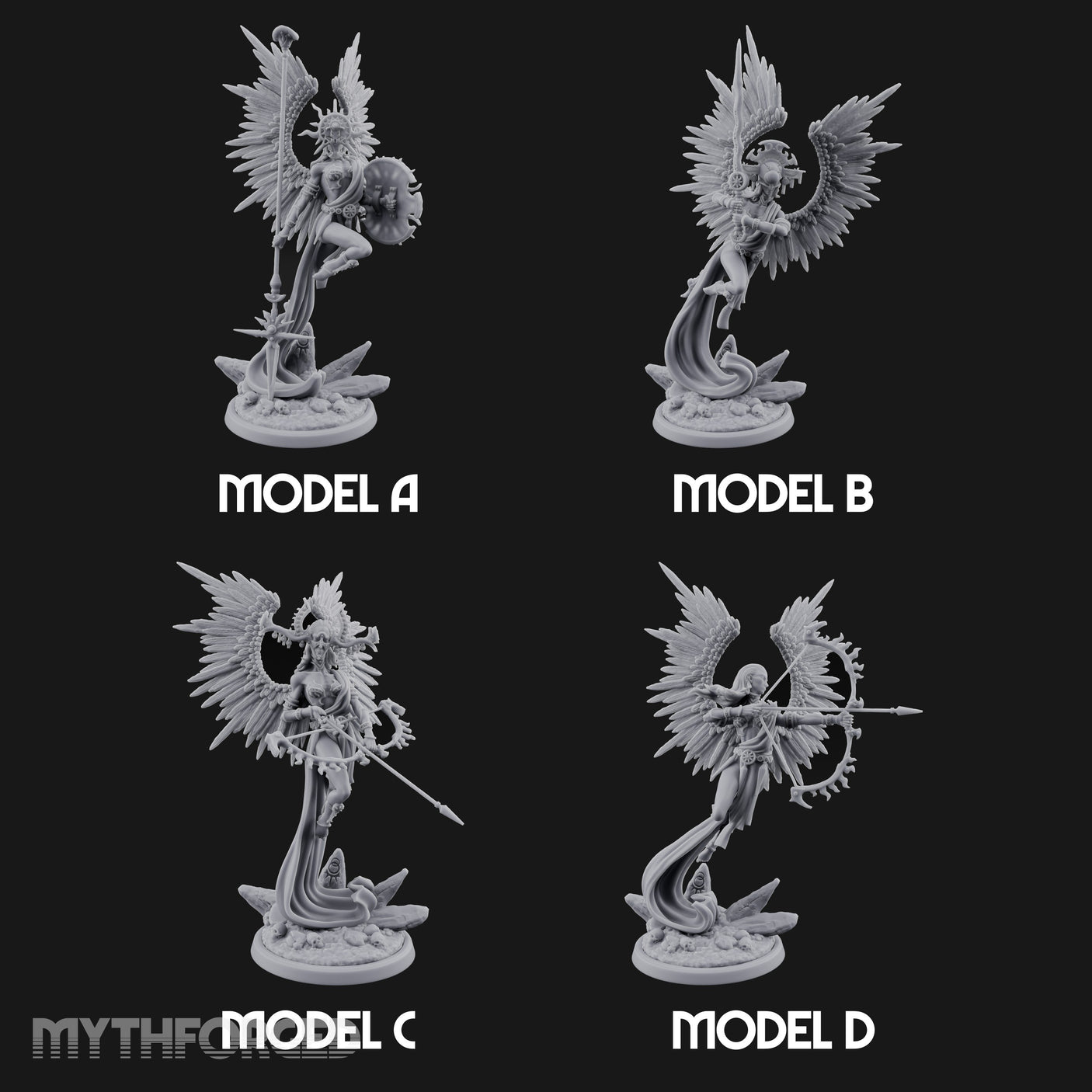 Holy Winged Weapon Bearing Seraph Warriors — Full Set