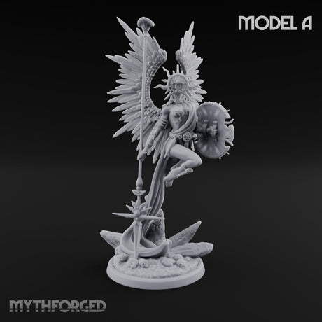 Holy Winged Weapon Bearing Seraph Warriors — A