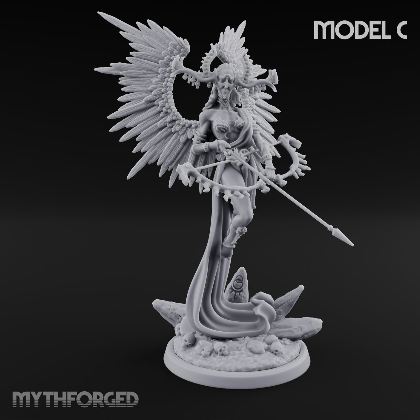 Holy Winged Weapon Bearing Seraph Warriors — C