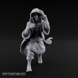 Hood Pulling Sneaking Human Noble Miniature for Dungeons and Dragons, Pathfinder or other TTRPGs