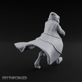 Hood Pulling Sneaking Human Noble Miniature for Dungeons and Dragons, Pathfinder or other TTRPGs