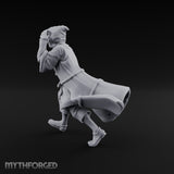 Hood Pulling Sneaking Human Noble Miniature for Dungeons and Dragons, Pathfinder or other TTRPGs