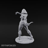 Hood Up Claws Striking Human Assassin Miniature for Dungeons and Dragons, Pathfinder or other TTRPGs