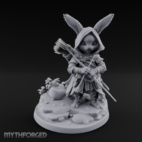 Hooded Bow Clutching Rabbitfolk Ranger gallery 1