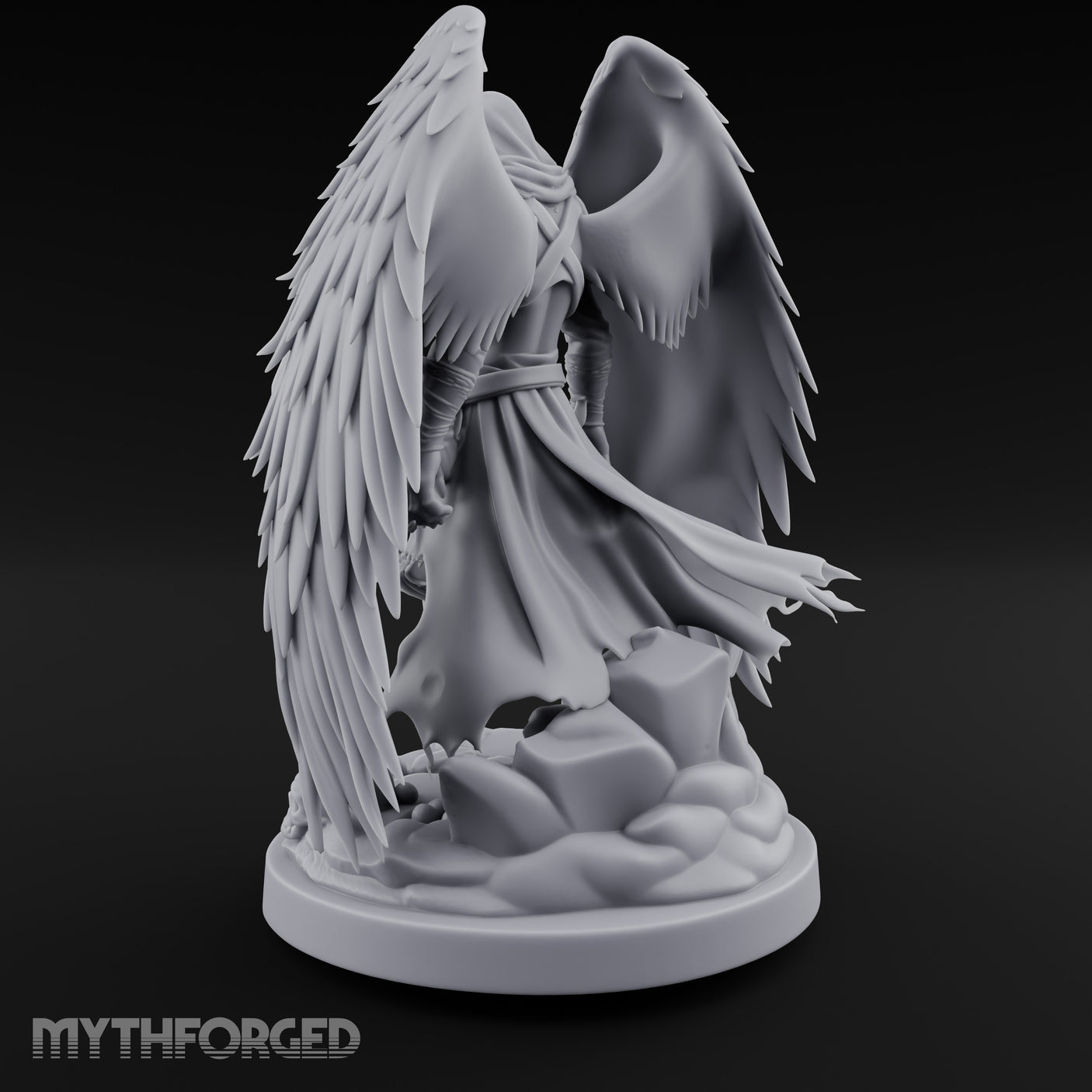 Hooded Cloak Trailing Angel Assassin gallery 11