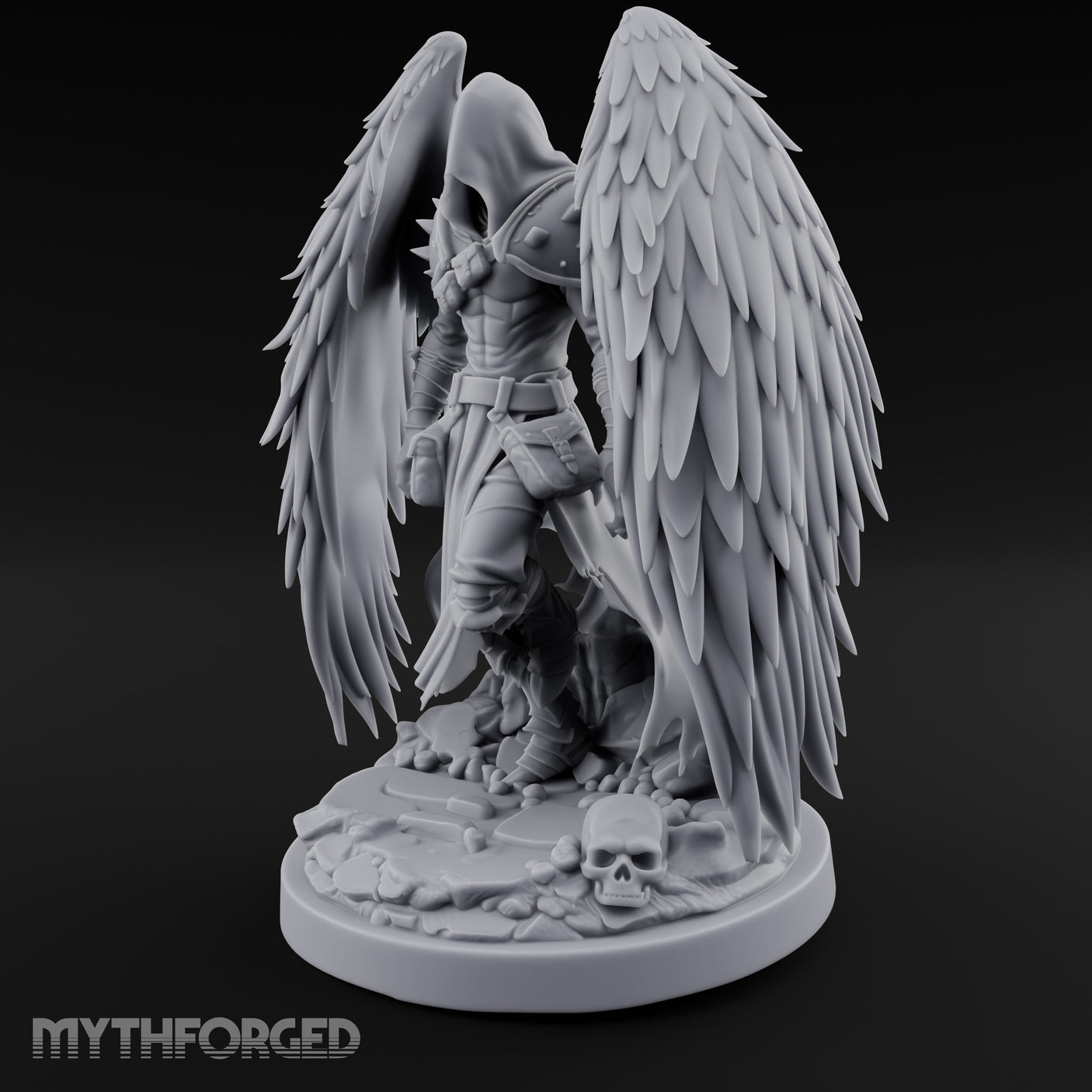 Hooded Cloak Trailing Angel Assassin gallery 16