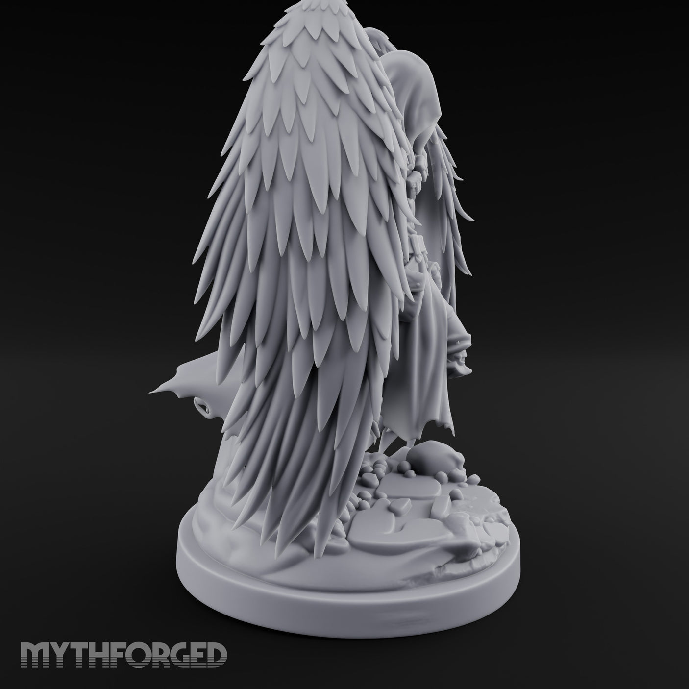 Hooded Cloak Trailing Angel Assassin gallery 6