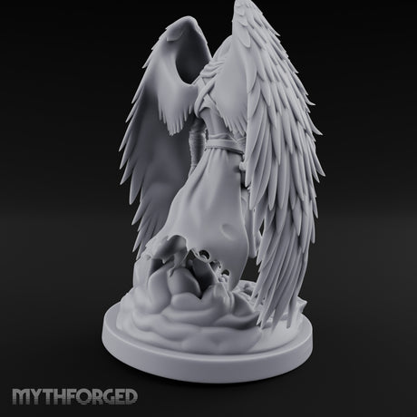 Hooded Cloak Trailing Angel Assassin Miniature for Dungeons and Dragons, Pathfinder or other TTRPGs
