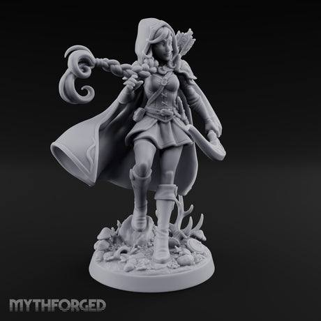 Moonlit Trail, Braid Swinging Elf Archer Ranger