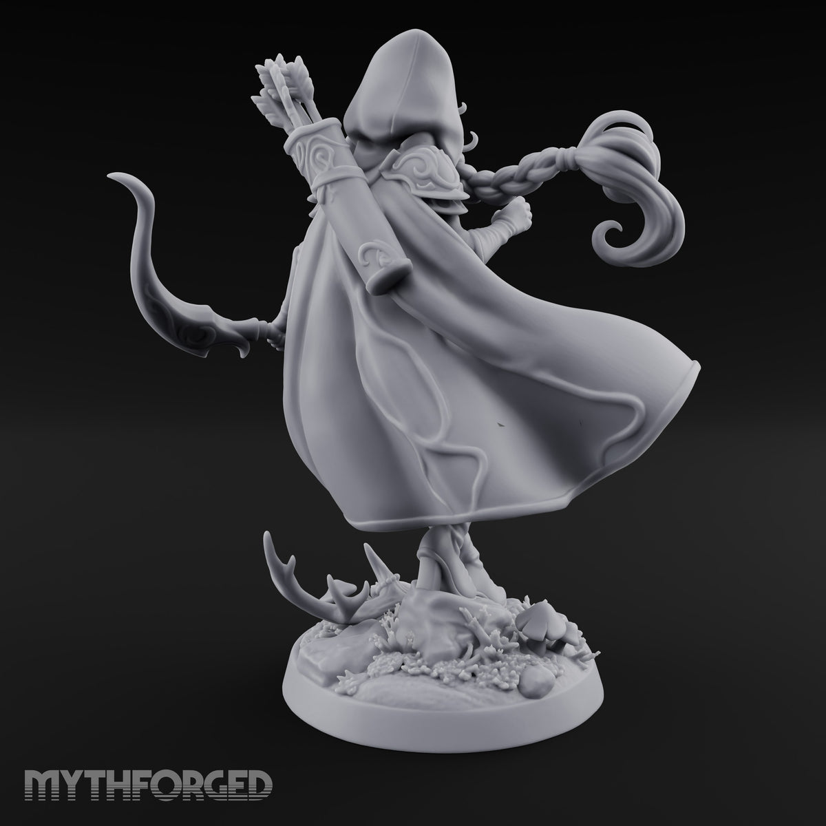Moonlit Trail, Braid Swinging Elf Archer Ranger