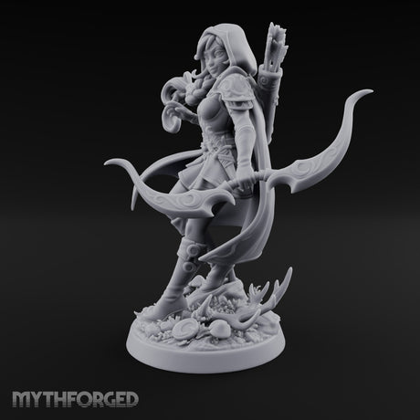 Moonlit Trail, Braid Swinging Elf Archer Ranger