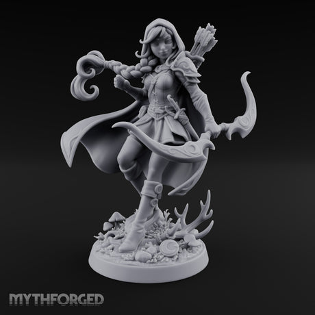 Moonlit Trail, Braid Swinging Elf Archer Ranger