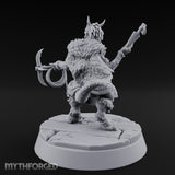 Hook And Rope Wielding Lizardfolk Climber Miniature for Dungeons and Dragons, Pathfinder or other TTRPGs