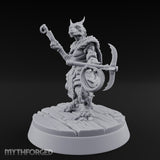 Hook And Rope Wielding Lizardfolk Climber Miniature for Dungeons and Dragons, Pathfinder or other TTRPGs
