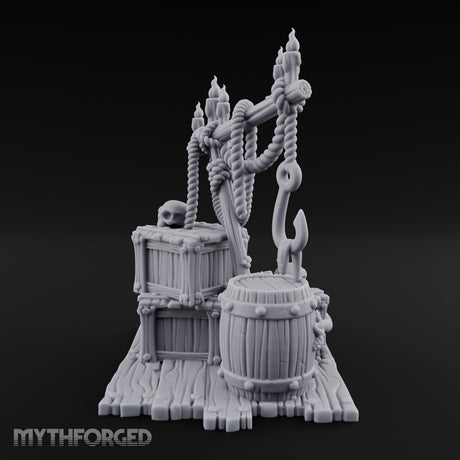 Hook-Hung Candle-Clustered Pirate Dock Clutter Scene gallery 4