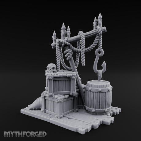 Hook-Hung Candle-Clustered Pirate Dock Clutter Scene gallery 5