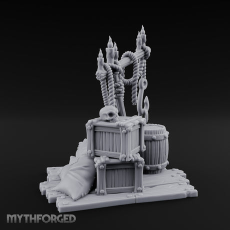 Hook-Hung Candle-Clustered Pirate Dock Clutter Scene gallery 6