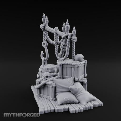 Hook-Hung Candle-Clustered Pirate Dock Clutter Scene gallery 8