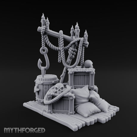 Hook-Hung Candle-Clustered Pirate Dock Clutter Scene gallery 9