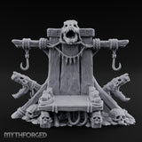 Hook-Hung Rune-Etched Idol Throne Altar Miniature for Dungeons and Dragons, Pathfinder or other TTRPGs