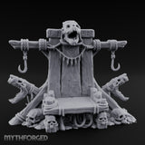 Hook-Hung Rune-Etched Idol Throne Altar Miniature for Dungeons and Dragons, Pathfinder or other TTRPGs