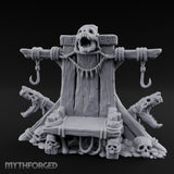 Hook-Hung Rune-Etched Idol Throne Altar Miniature for Dungeons and Dragons, Pathfinder or other TTRPGs