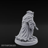 Hook Staff Gripping Human Swamp Scout Miniature for Dungeons and Dragons, Pathfinder or other TTRPGs
