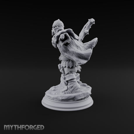 Risen and Roaring Undead Dwarf Warrior C