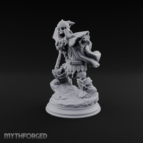 Risen and Roaring Undead Dwarf Warrior C