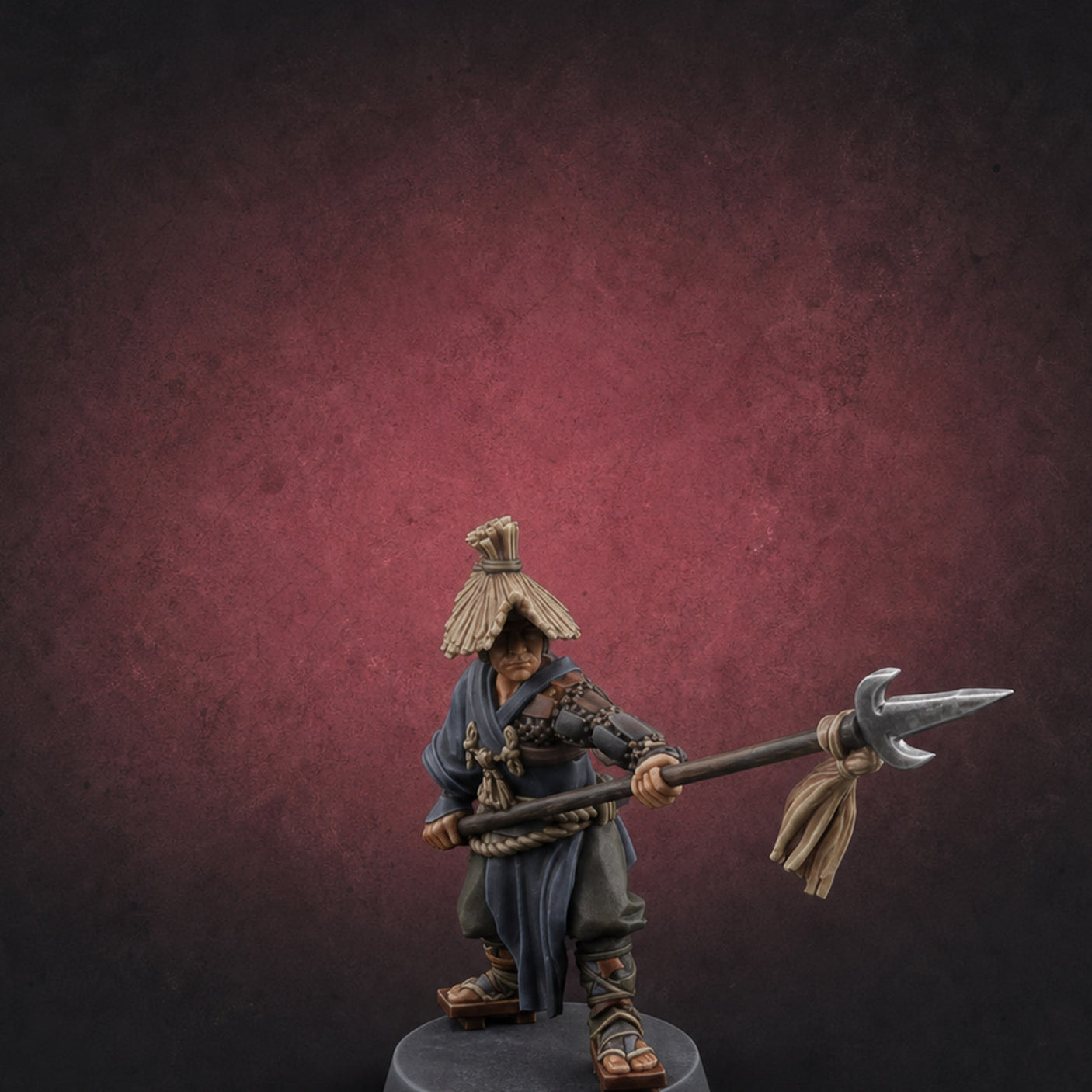 Horde Advancing Nomad Spearman F — painted concept preview (miniature supplied unpainted)