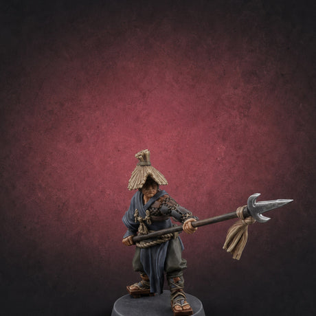 Horde Advancing Nomad Spearman F — painted concept preview (miniature supplied unpainted)