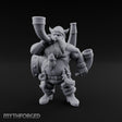 Horn Guzzling Dwarf Barbarian Miniature for Dungeons and Dragons, Pathfinder or other TTRPGs