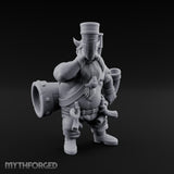Horn Guzzling Dwarf Barbarian Miniature for Dungeons and Dragons, Pathfinder or other TTRPGs