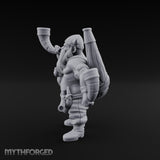 Horn Guzzling Dwarf Barbarian Miniature for Dungeons and Dragons, Pathfinder or other TTRPGs