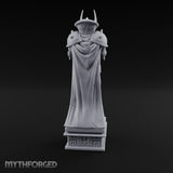 Horn-Helmed Sword-Gripping Armored Warrior Statue gallery 5