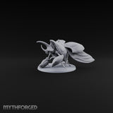 Horn Down, Shell Wide Giant Fire Beetle with Rhinoceros Horn and Open Wing Cases — A