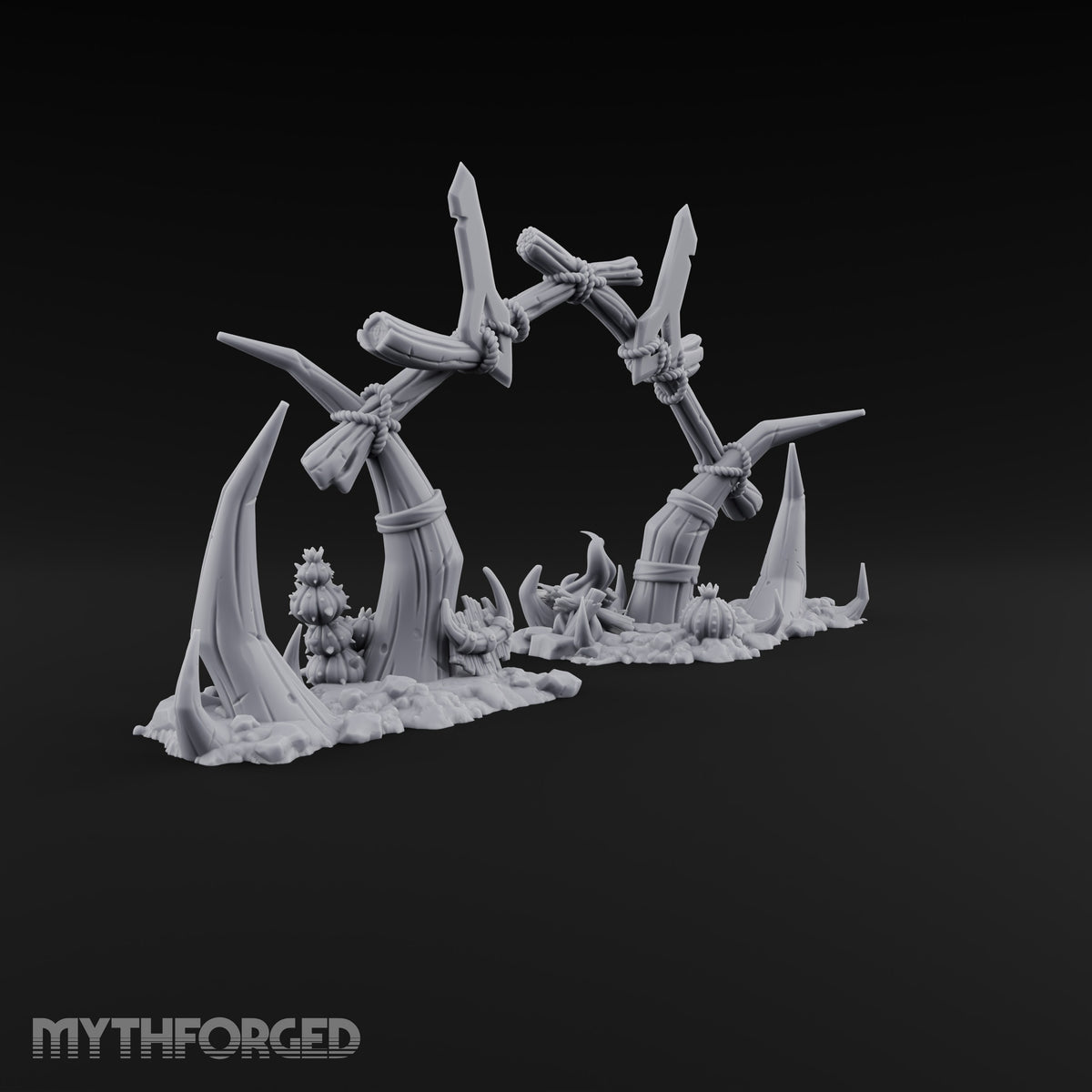 Where the Badlands Grow Teeth Horned Badlands Terrain Set — B