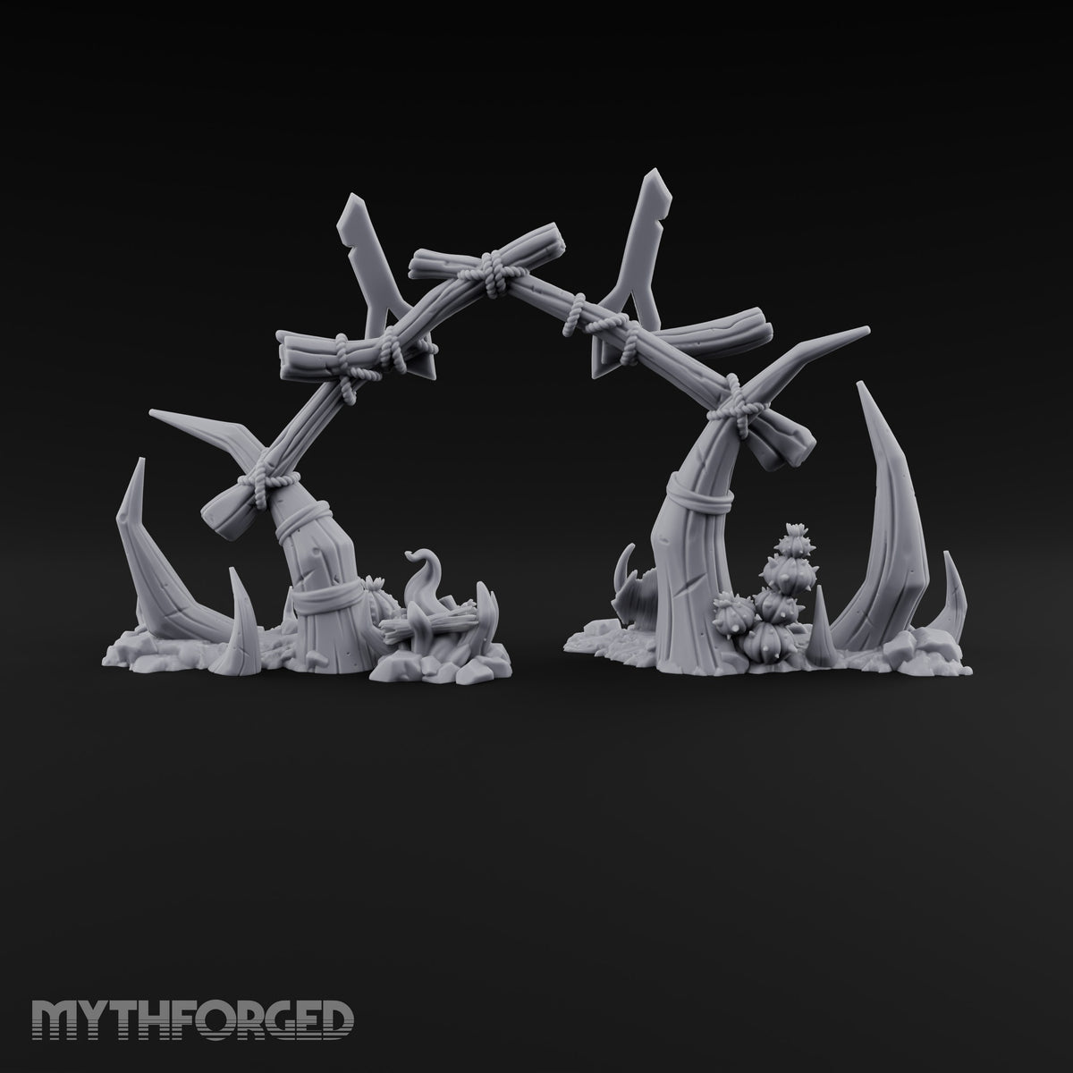 Where the Badlands Grow Teeth Horned Badlands Terrain Piece B