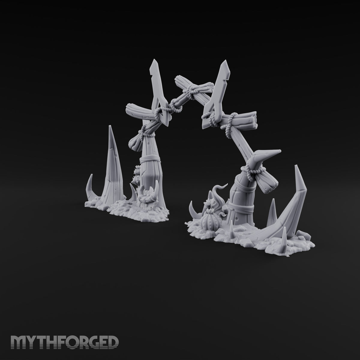 Where the Badlands Grow Teeth Horned Badlands Terrain Piece B