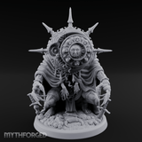 Spikes All Around Golem Timekeeper Construct Miniature for Dungeons and Dragons, Pathfinder or other TTRPGs