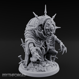 Spikes All Around Golem Timekeeper Construct Miniature for Dungeons and Dragons, Pathfinder or other TTRPGs