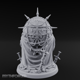 Spikes All Around Golem Timekeeper Construct Miniature for Dungeons and Dragons, Pathfinder or other TTRPGs