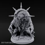 Spikes All Around Golem Timekeeper Construct Miniature for Dungeons and Dragons, Pathfinder or other TTRPGs