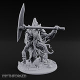 Axe Hoisting Undead Frost Giant Jarl Miniature for Dungeons and Dragons, Pathfinder or other TTRPGs