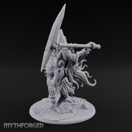 Axe Hoisting Undead Frost Giant Jarl Miniature for Dungeons and Dragons, Pathfinder or other TTRPGs