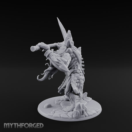 Axe Hoisting Undead Frost Giant Jarl Miniature for Dungeons and Dragons, Pathfinder or other TTRPGs