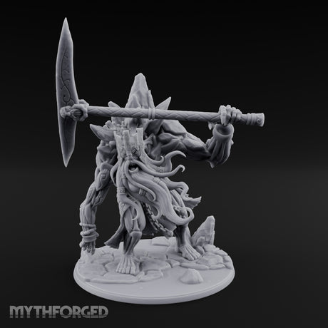 Axe Hoisting Undead Frost Giant Jarl Miniature for Dungeons and Dragons, Pathfinder or other TTRPGs