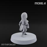 Hula Dancing Halfling Dancer A Miniature for Dungeons and Dragons, Pathfinder or other TTRPGs