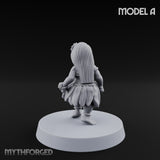 Hula Dancing Halfling Dancer A Miniature for Dungeons and Dragons, Pathfinder or other TTRPGs