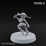 Hula Dancing Halfling Dancer B Miniature for Dungeons and Dragons, Pathfinder or other TTRPGs